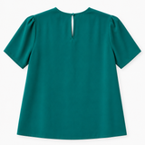 Bimani Teal Pleated Blouse