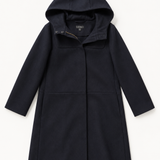COS Navy Hooded Coat