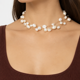 Cult Gaia Multi-Strand Pearl Nayala Choker