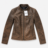 Desigual Distressed Leather Effect Jacket