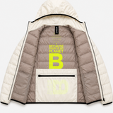 Ecoalf White Hooded Puffer Jacket