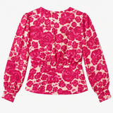 J.Crew Pink Floral Blouse