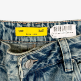 Jean wide leg dirty clear blue