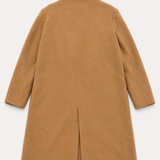 Massimo Dutti Camel Double-Breasted Coat