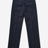 Massimo Dutti Dark Indigo Straight-Leg Trousers