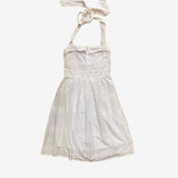 Vestido mini blanco atado al cuello VILA CLOTHES XS