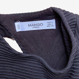 Vestido mini ajustado negro MANGO S