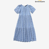 Vestido maxi azul celeste ZARA XS