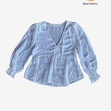 Blusa blanca semitransparente BROWNIE XS/S