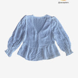 Blusa blanca semitransparente BROWNIE XS/S