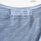 Blusa blanca semitransparente BROWNIE XS/S