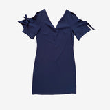 Vestidos lazo manga azul PROMOD M