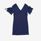 Vestidos lazo manga azul PROMOD M