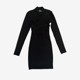 Vestido ajustado negro ZARA S