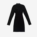 Vestido ajustado negro ZARA S