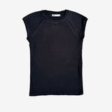 Camiseta negra manga corta ZARA S