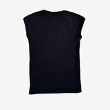 Camiseta negra manga corta ZARA S