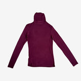 Camiseta entallada cuello alto granate MANGO S