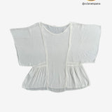 Blusa ancha semitransparente ZARA M