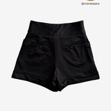 Shorts tiro alto negros ZARA M