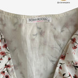 Vestido volantes flores rosas BOBBI ROCCO L