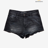 Shorts denim negros ZARA 38