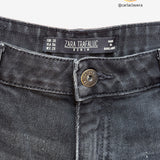 Shorts denim negros ZARA 38