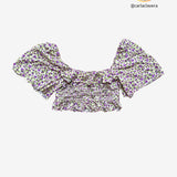 Crop top flores off-the-shoulder ZARA L