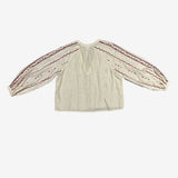 Blusa beige cenefa ZARA XS