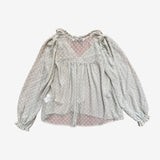 Blusa verde fluida ZARA XS