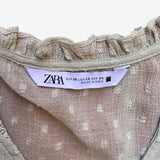 Blusa verde fluida ZARA XS