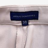 Pantalón traje crudo ADOLFO DOMÍNGUEZ 38