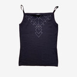 Top tirantes negro I.QUING T.U