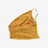 Top sin manga leopardo naranja ZARA S