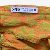 Top sin manga leopardo naranja ZARA S