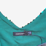 Top lentejuelas verde Etxart & Panno S