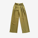Pantalón traje recto verde MANGO 34