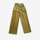 Pantalón traje recto verde MANGO 34