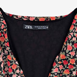 Vestido corto floral ZARA XS