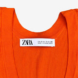 Top tirantes naranja ZARA S