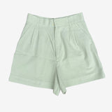 Pantalón corto verde traje ZARA S