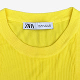 Top tirantes amarillo ZARA S