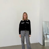 Sézane Black Knit Cardigan