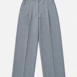 Sandro Light Blue Wide-Leg Trousers