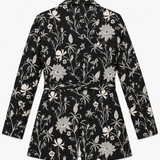 Scotch & Soda Black Floral Print Blazer