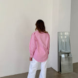 Camisa oversize rosa Tommy Hilfiger
