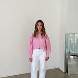 Camisa oversize rosa Tommy Hilfiger