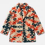 The IQ Collection Printed Wool Coat