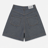 The Tiny Big Sister Striped Denim Shorts