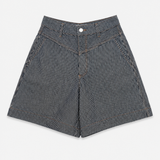 The Tiny Big Sister Striped Denim Shorts